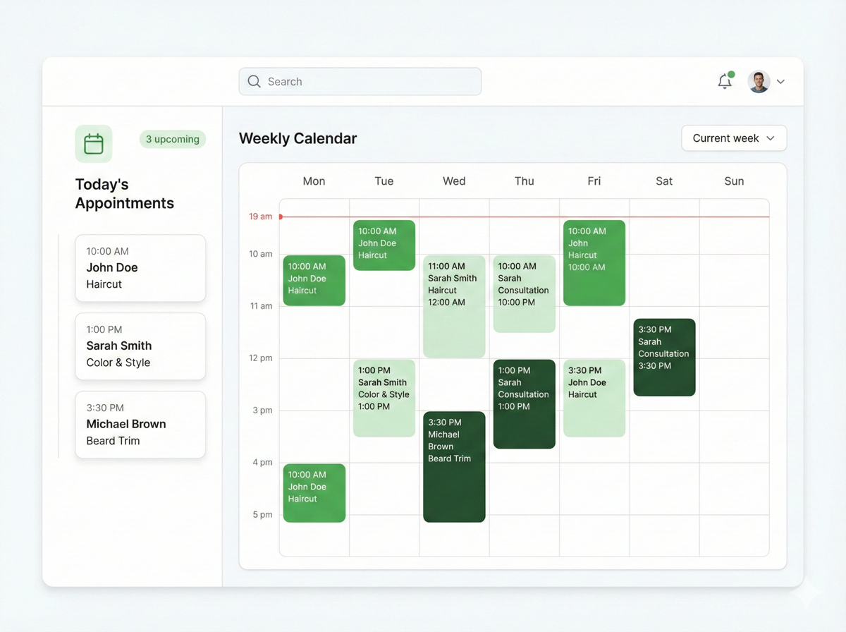 Smart calendar and scheduling dashboard